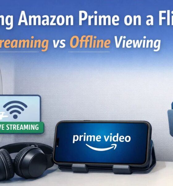 Watching Amazon Prime on a Flight