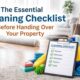 The Essential Cleaning Checklist Before Handing Over Your Property